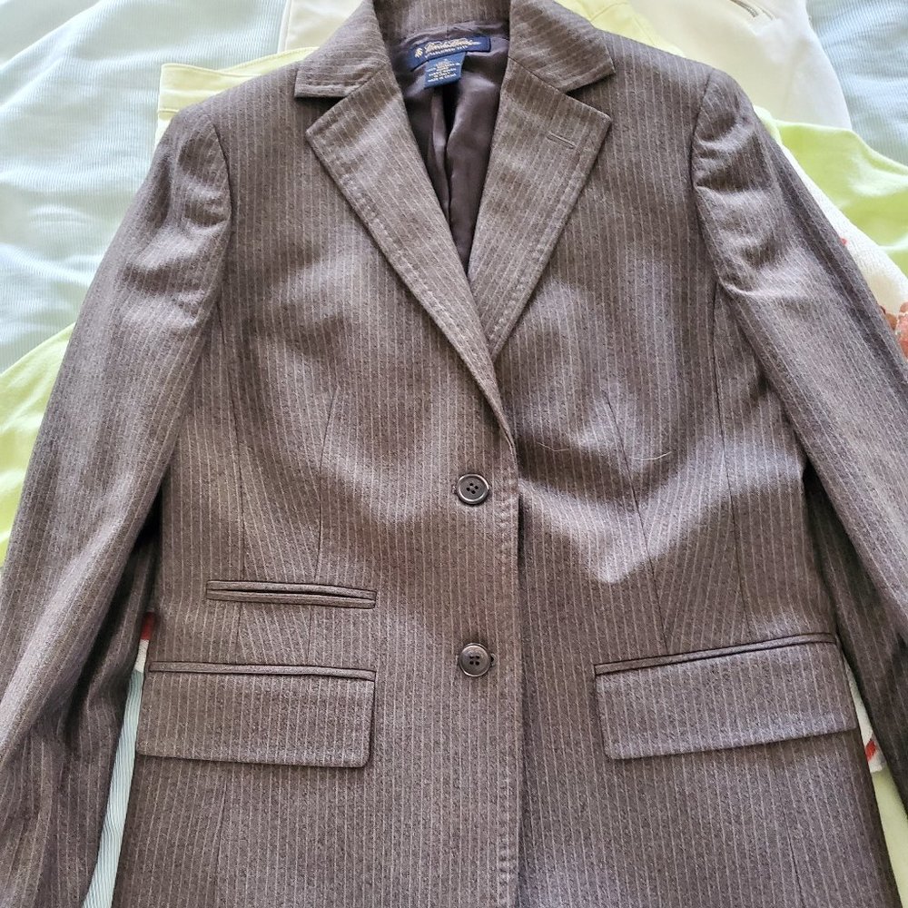 Brooks Brothers wool blazer brown